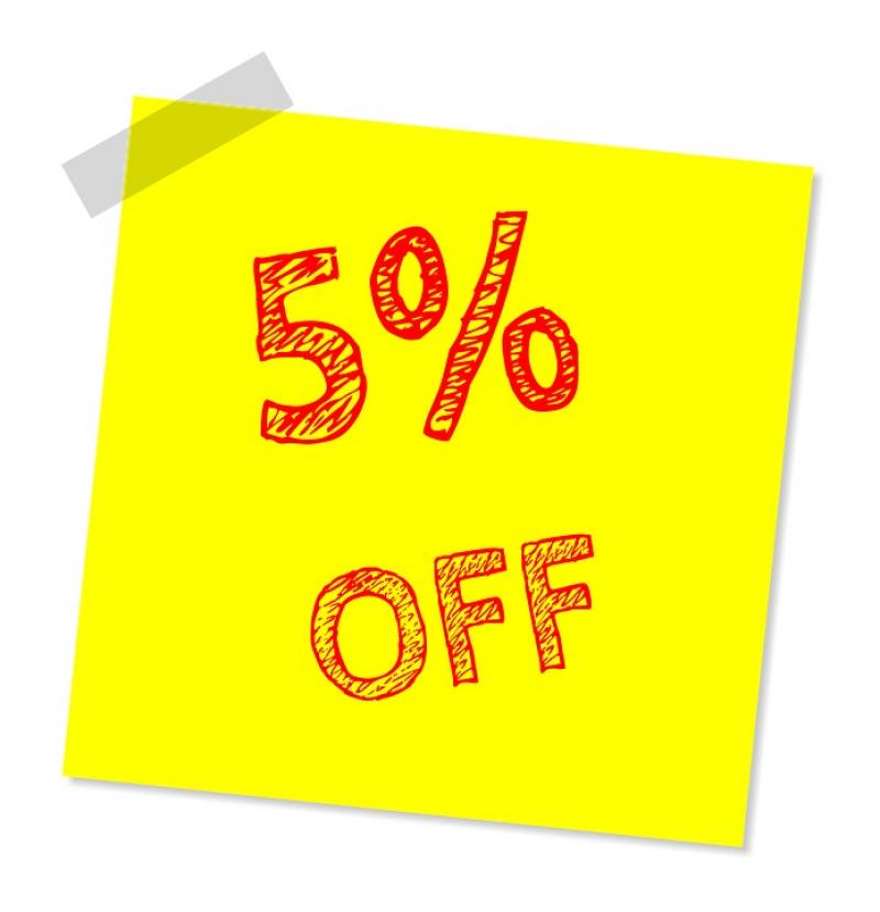 Sconto 5%